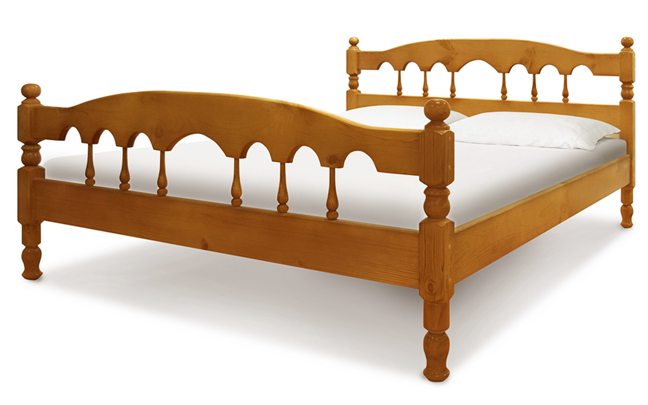 фото: Кровать ВМК-Шале Деревянные Капелла 120x190 см